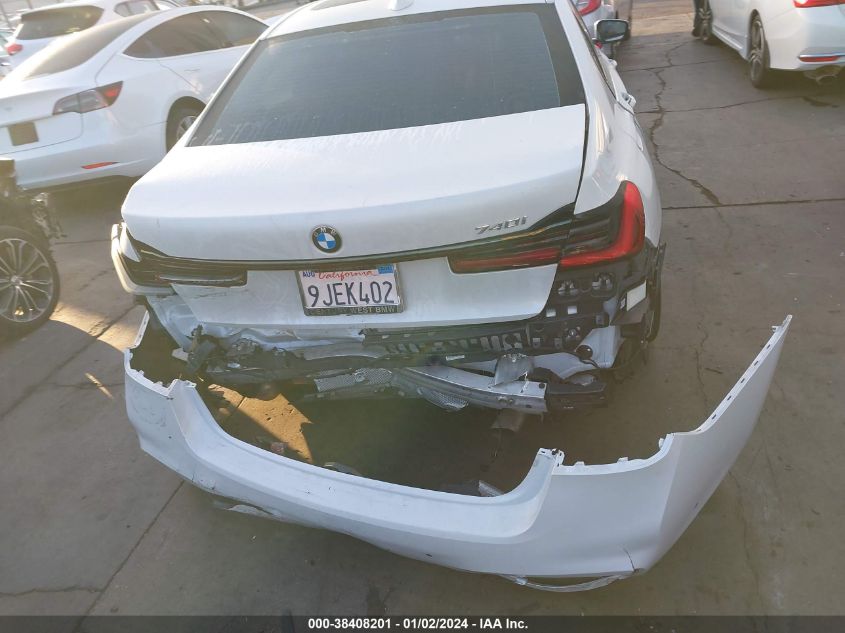 2021 BMW 7 SERIES 740I WBA7T2C09MCE66012