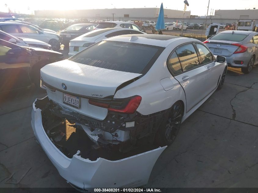 2021 BMW 7 SERIES 740I WBA7T2C09MCE66012
