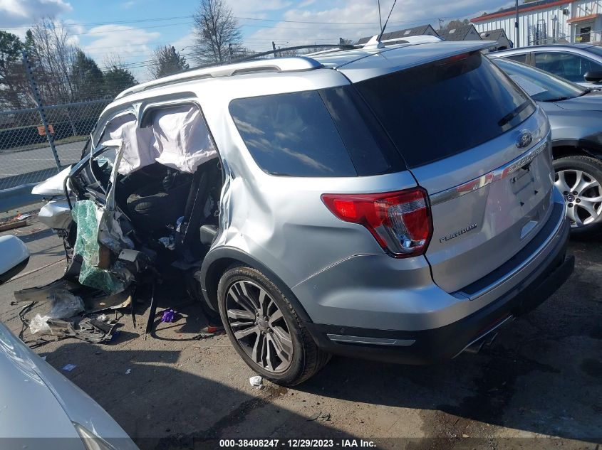 VIN 1FM5K8HT1JGA81530 2018 FORD EXPLORER PLATINUM