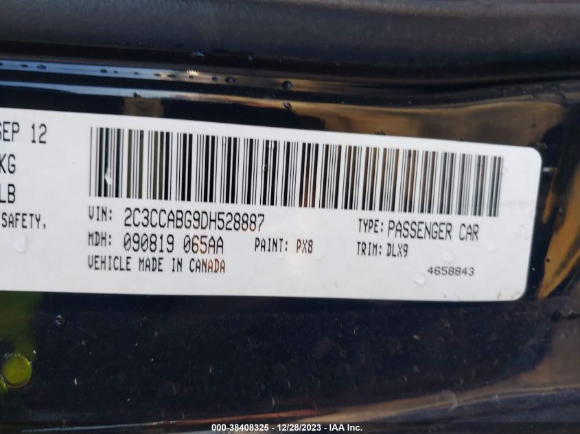 2013 CHRYSLER 300 S - 2C3CCABG9DH528887
