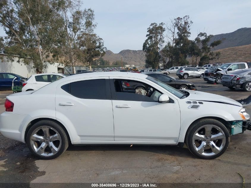 2013 DODGE AVENGER SXT - 1C3CDZCBXDN680943