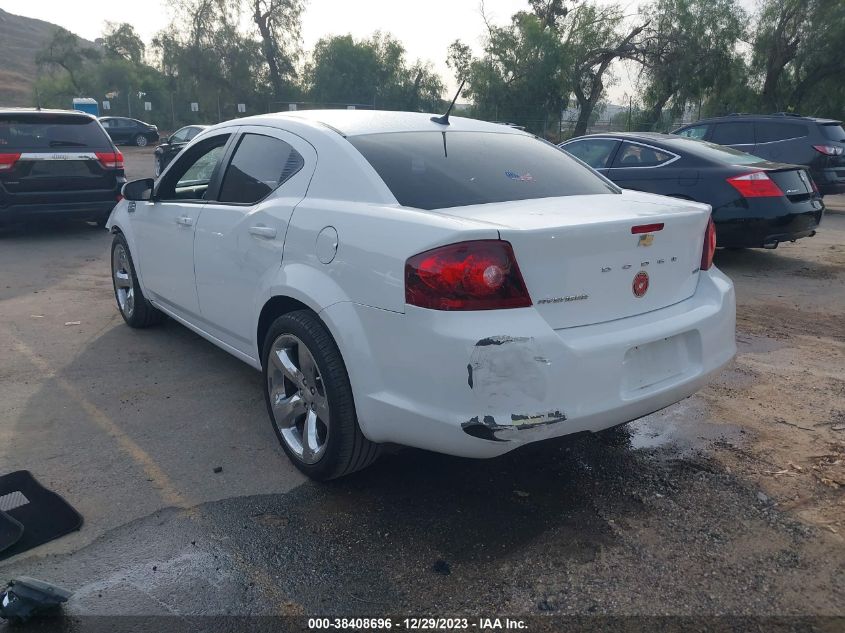 2013 DODGE AVENGER SXT - 1C3CDZCBXDN680943