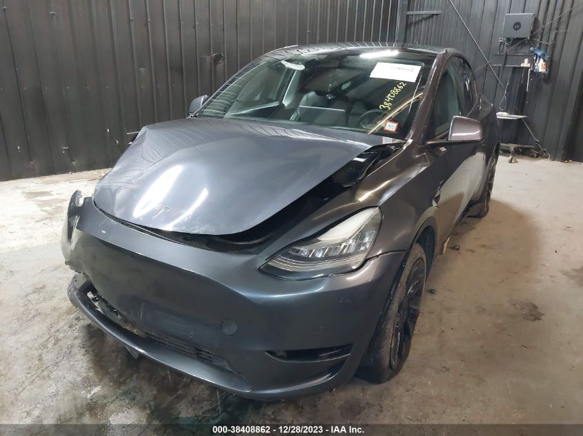 2021 TESLA MODEL Y LONG RANGE DUAL MOTOR ALL-WHEEL DRIVE - 5YJYGAEE0MF187935