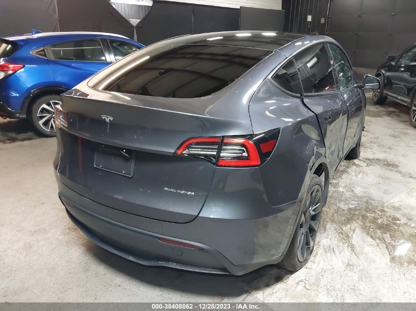 2021 TESLA MODEL Y LONG RANGE DUAL MOTOR ALL-WHEEL DRIVE - 5YJYGAEE0MF187935