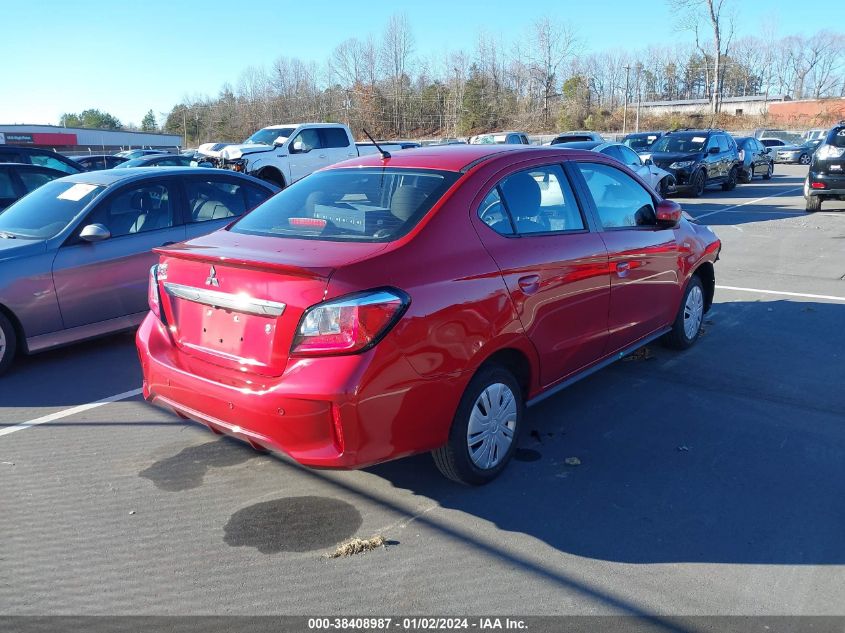 2022 MITSUBISHI MIRAGE G4 G4 ES/G4 LE/G4 BLACK EDIT - ML32FUFJ9NHF08500