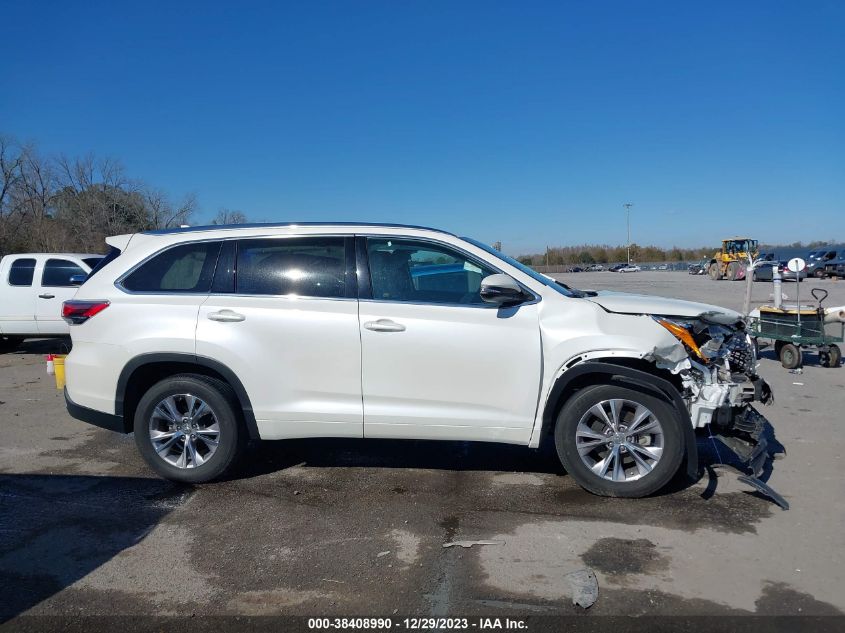 2015 TOYOTA HIGHLANDER XLE V6 - 5TDKKRFH4FS098007