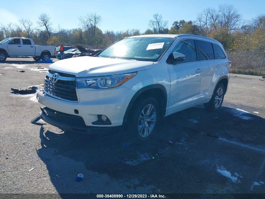 2015 TOYOTA HIGHLANDER XLE V6 - 5TDKKRFH4FS098007