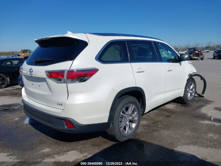 2015 TOYOTA HIGHLANDER XLE V6 - 5TDKKRFH4FS098007