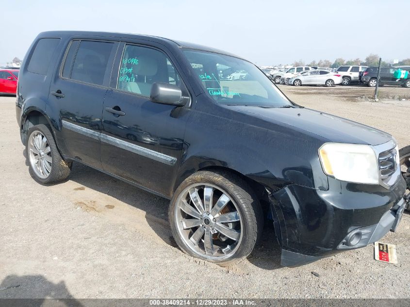 2014 HONDA PILOT LX - 5FNYF3H24EB027509