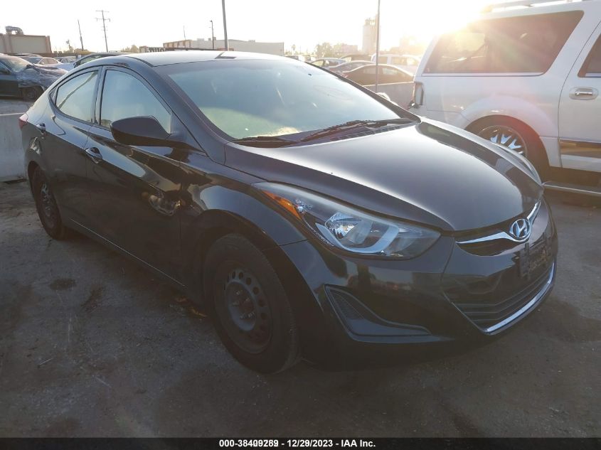 2016 HYUNDAI ELANTRA SE/SPORT/LIMITED - 5NPDH4AE0GH737644