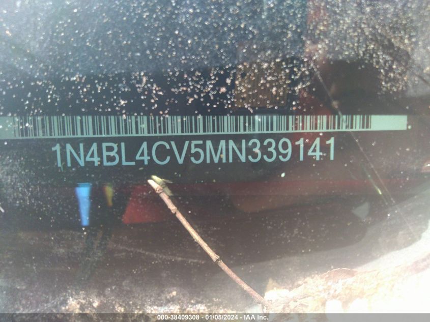2021 NISSAN ALTIMA SR - 1N4BL4CV5MN339141