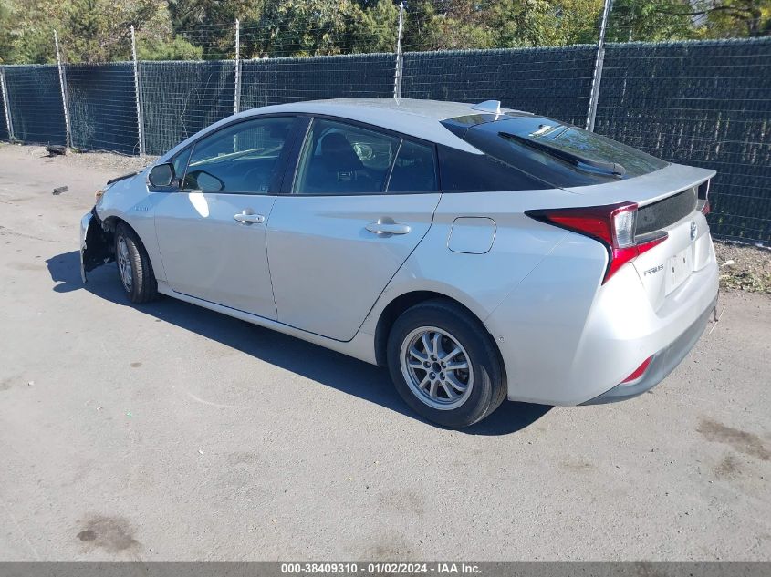 2019 TOYOTA PRIUS - JTDKARFU8K3080964
