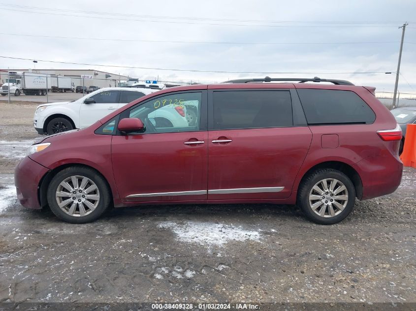 2015 TOYOTA SIENNA XLE 7 PASSENGER - 5TDDK3DC0FS102762