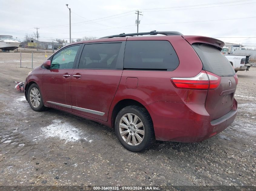 2015 TOYOTA SIENNA XLE 7 PASSENGER - 5TDDK3DC0FS102762