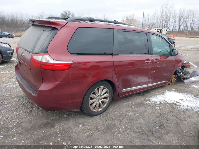 2015 TOYOTA SIENNA XLE 7 PASSENGER - 5TDDK3DC0FS102762