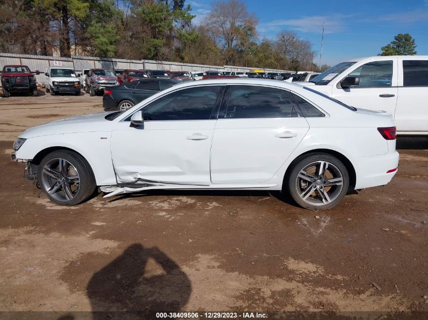 2018 AUDI A4 PREMIUM PLUS - WAUENAF41JA137125