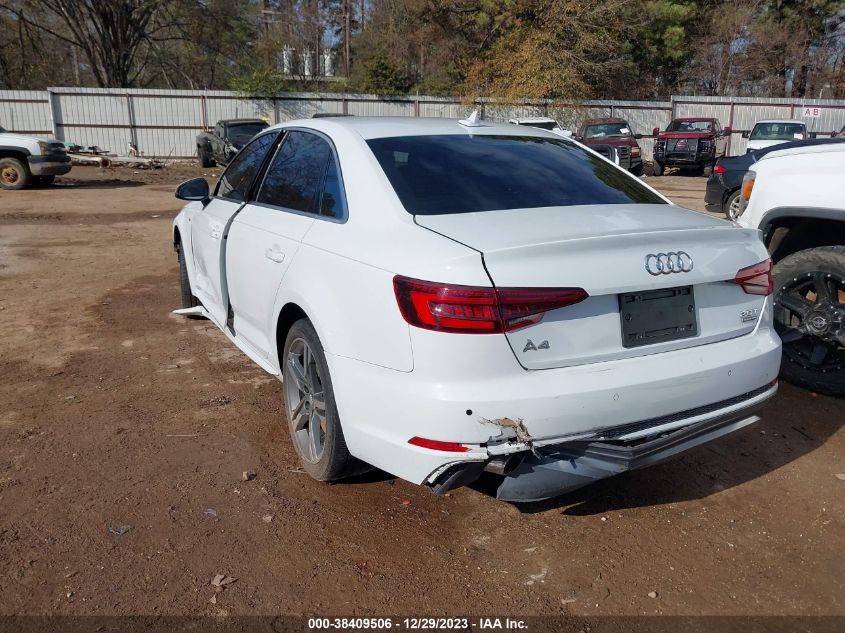 2018 AUDI A4 PREMIUM PLUS - WAUENAF41JA137125