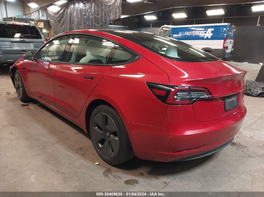 5YJ3E1EA1MF838275 | 2021 TESLA MODEL 3