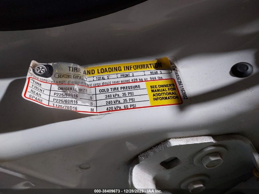 2014 CHEVROLET IMPALA LIMITED LS - 2G1WA5E35E1163982