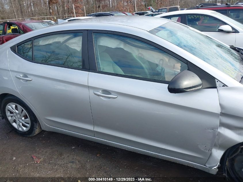 2017 HYUNDAI ELANTRA SE - 5NPD74LF2HH048604