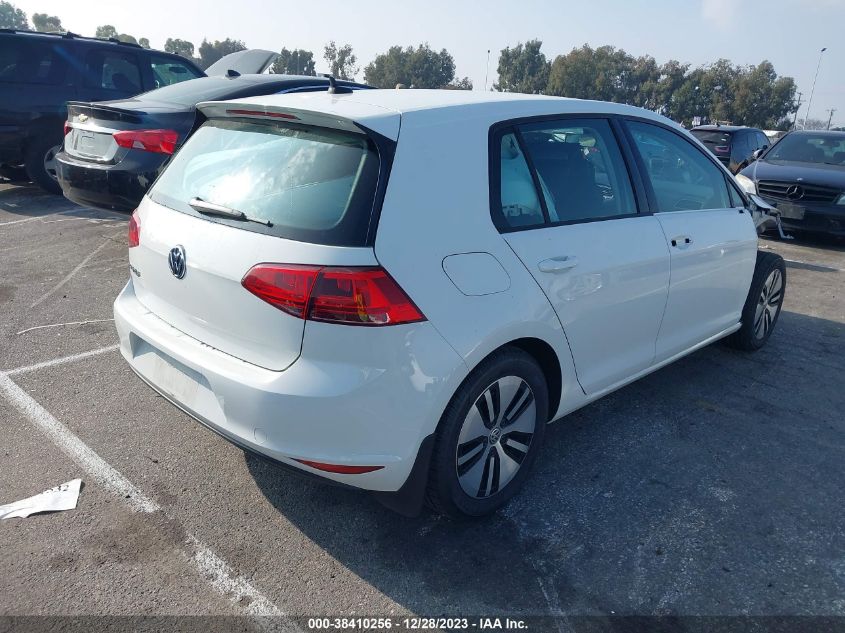 2016 VOLKSWAGEN E-GOLF SE - WVWKP7AU1GW916983