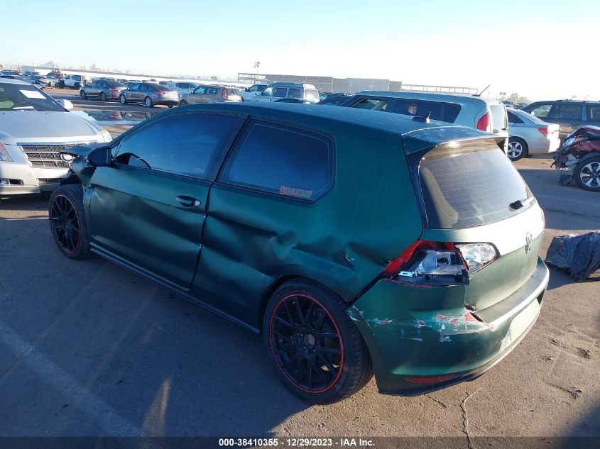 2015 VOLKSWAGEN GOLF GTI 2.0T S 2-DOOR - 3VWTT7AU0FM051659