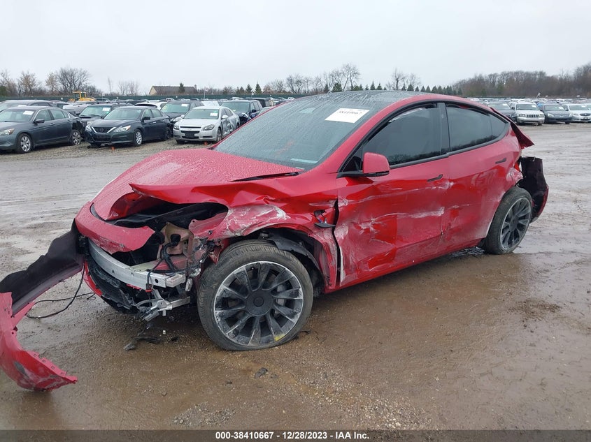 VIN 7SAYGDEE5PF921221 2023 TESLA MODEL Y AWD/LONG RANGE DUAL MOTOR ALL-WHEEL DRIVE