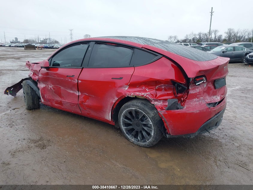 VIN 7SAYGDEE5PF921221 2023 TESLA MODEL Y AWD/LONG RANGE DUAL MOTOR ALL-WHEEL DRIVE