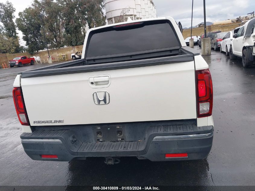 2017 HONDA RIDGELINE RTL - 5FPYK2F68HB010056
