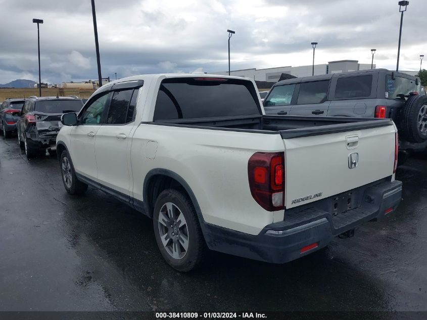 2017 HONDA RIDGELINE RTL - 5FPYK2F68HB010056