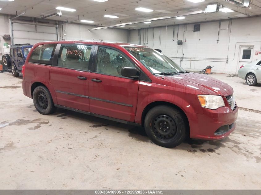 2014 DODGE GRAND CARAVAN SE - 2C4RDGBG9ER276558