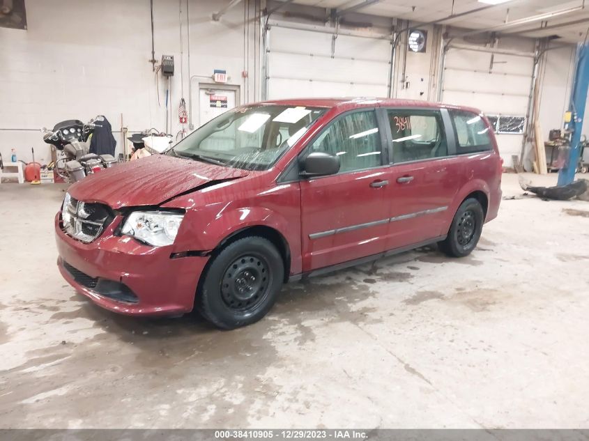 2014 DODGE GRAND CARAVAN SE - 2C4RDGBG9ER276558