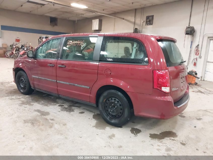 2014 DODGE GRAND CARAVAN SE - 2C4RDGBG9ER276558