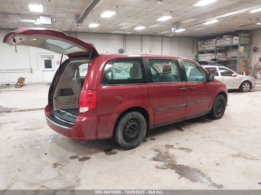 2014 DODGE GRAND CARAVAN SE - 2C4RDGBG9ER276558