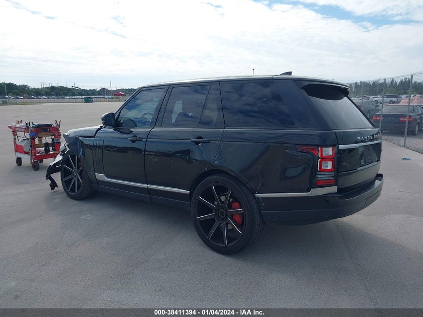 VIN SALGR2FK1HA332875 2017 LAND ROVER RANGE ROVER
