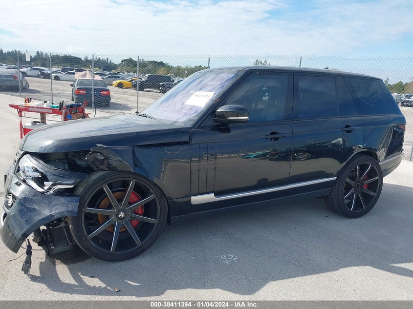 VIN SALGR2FK1HA332875 2017 LAND ROVER RANGE ROVER