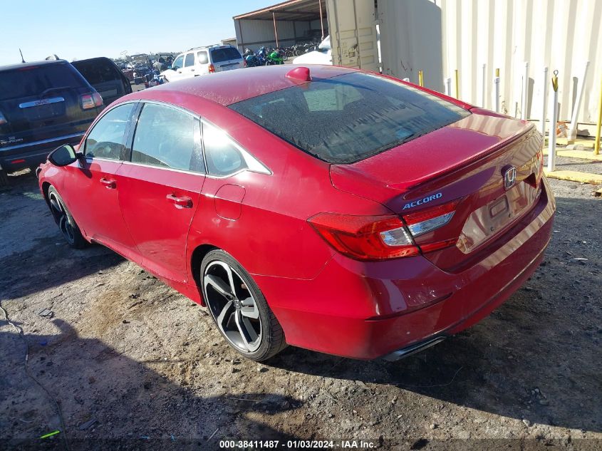 2018 HONDA ACCORD SPORT - 1HGCV1F36JA177686