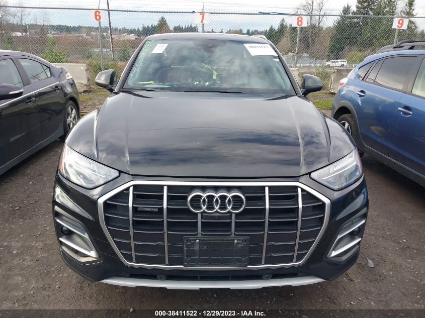VIN WA1BAAFY9M2023256 2021 AUDI Q5 PREMIUM PLUS