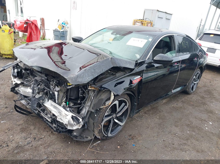 VIN 1HGCV3F2XNA045698 2022 HONDA ACCORD HYBRID SPORT