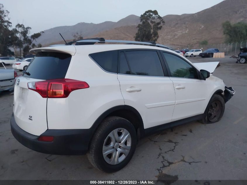 2013 TOYOTA RAV4 LE - JTMBFREV9D5007053