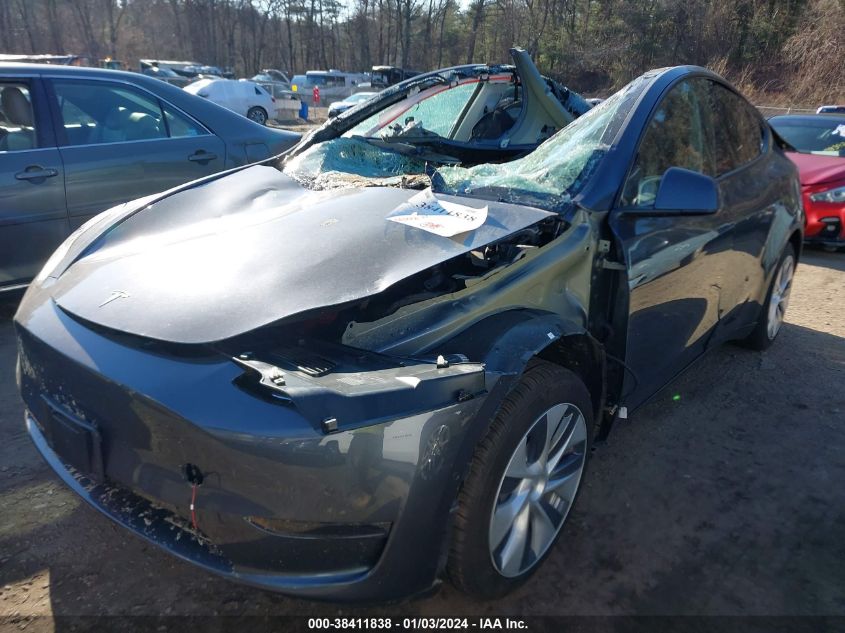 2022 TESLA MODEL Y LONG RANGE DUAL MOTOR ALL-WHEEL DRIVE - 7SAYGDEE4NA010341