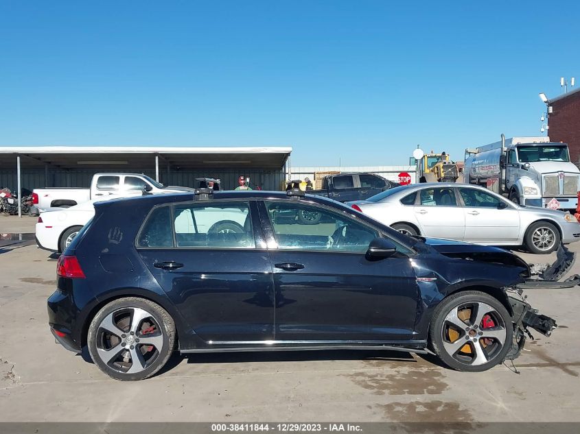 2016 VOLKSWAGEN GOLF GTI AUTOBAHN W/PERFORMANCE PACKAGE 4-DOOR - 3VW447AU2GM014857
