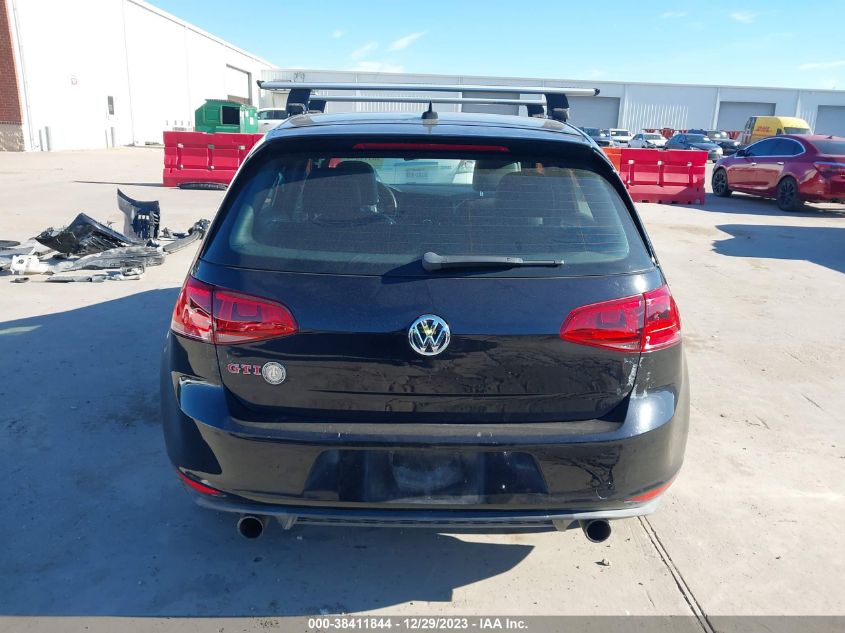 2016 VOLKSWAGEN GOLF GTI AUTOBAHN W/PERFORMANCE PACKAGE 4-DOOR - 3VW447AU2GM014857
