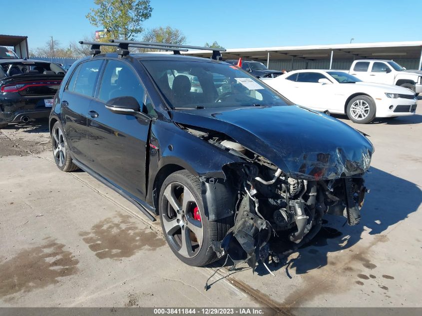 2016 VOLKSWAGEN GOLF GTI AUTOBAHN W/PERFORMANCE PACKAGE 4-DOOR - 3VW447AU2GM014857