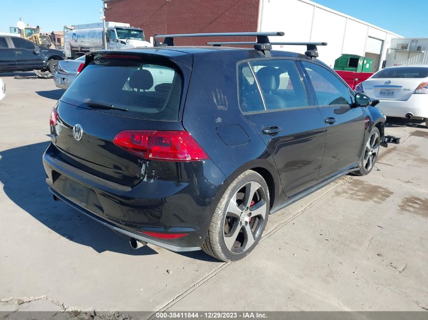 2016 VOLKSWAGEN GOLF GTI AUTOBAHN W/PERFORMANCE PACKAGE 4-DOOR - 3VW447AU2GM014857