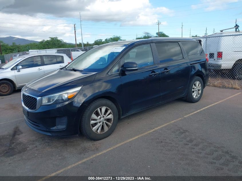 2015 KIA SEDONA LX - KNDMB5C14F6027981