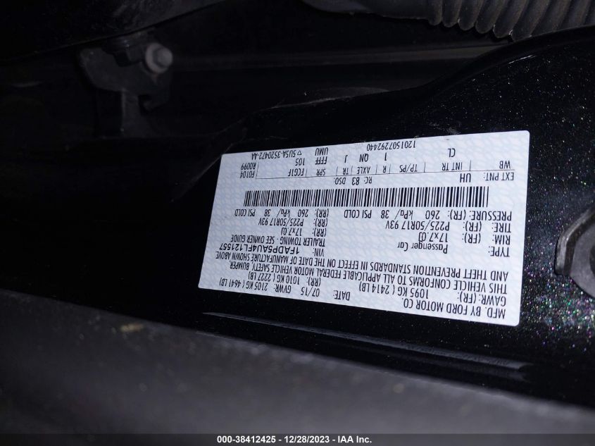 2015 FORD C-MAX HYBRID SE - 1FADP5AU4FL121557