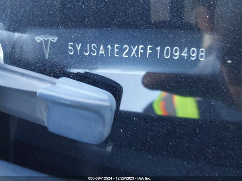 2015 TESLA MODEL S - 5YJSA1E2XFF109498