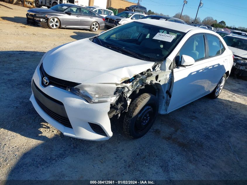 2014 TOYOTA COROLLA L/LE/LE PLS/PRM/S/S PLS - 2T1BURHEXEC000327