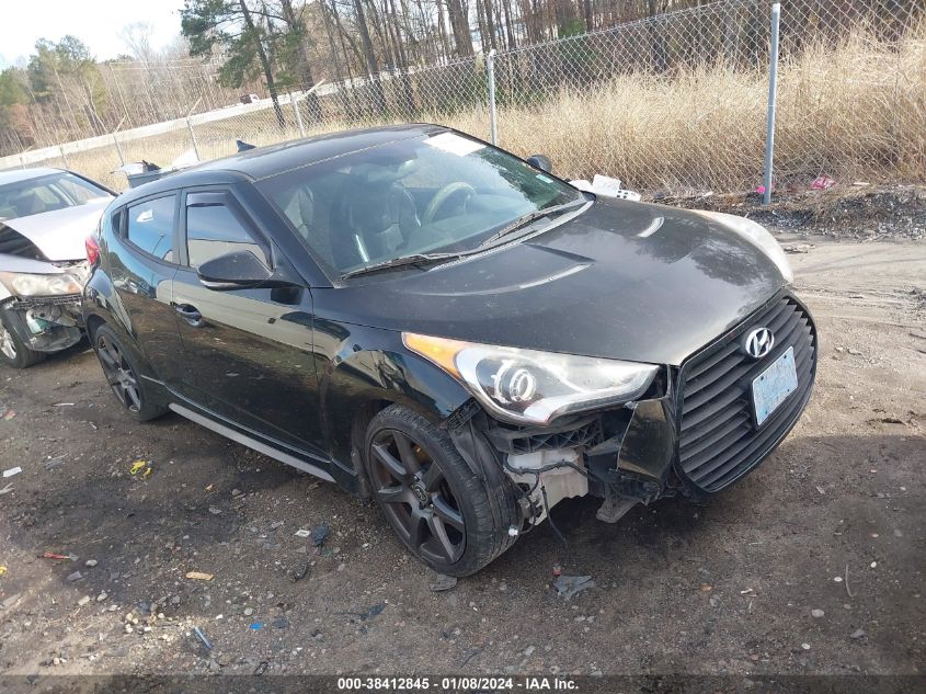 2013 HYUNDAI VELOSTER TURBO - KMHTC6AE9DU120939